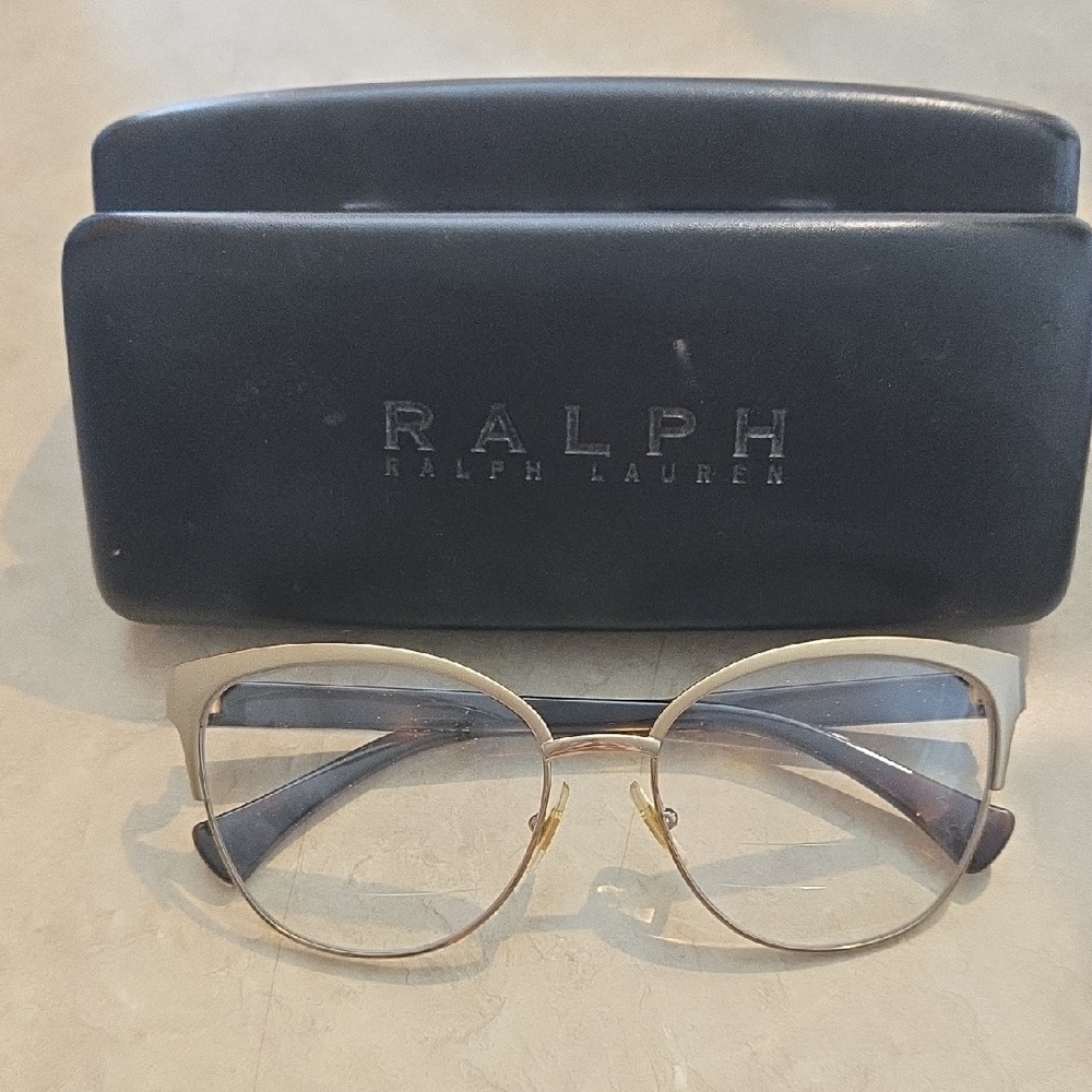 Ralph Lauren Women's Glasses in Gold and Black